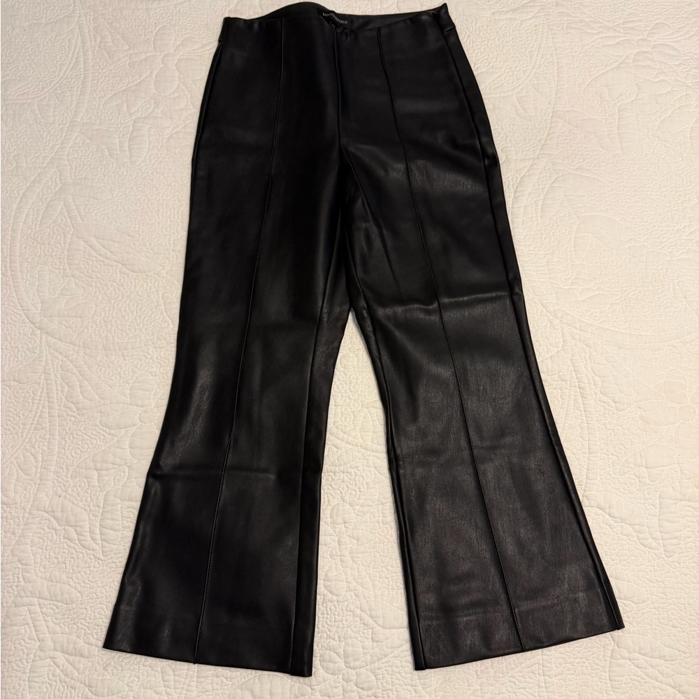 Banana Republic Black Faux Leather Pants